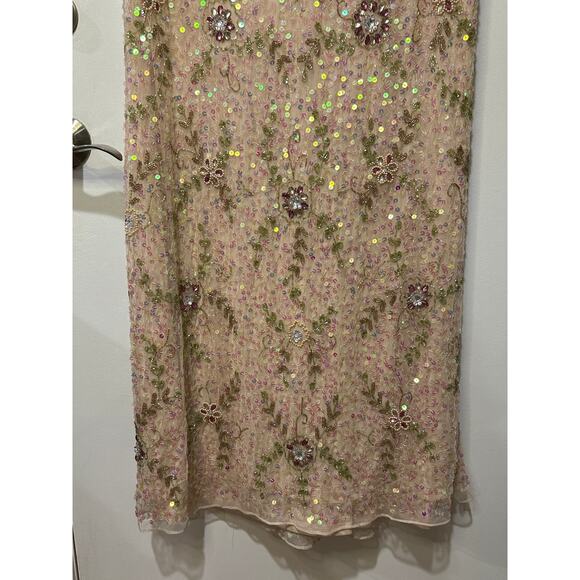 Mac Duggal Embellished Ruffled Cap Sleeve V-Neck Gown Size 12 NWT #10772 Sequins - Picture 12 of 16